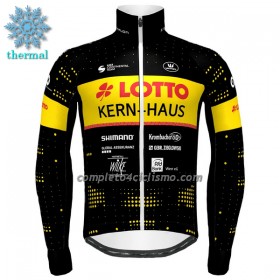 Maglia 2023 Lotto-Kern Haus Manica Lunga Winter Invernale Giallo Nero